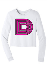 Dazed "D" Crop Long Sleeve T-Shirt