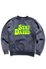 "Stay Dazed" Garment Wash Crewneck Sweatshirt